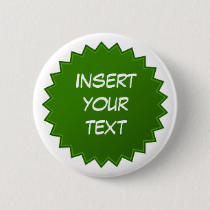 Rond 5 Cm Badge vert
