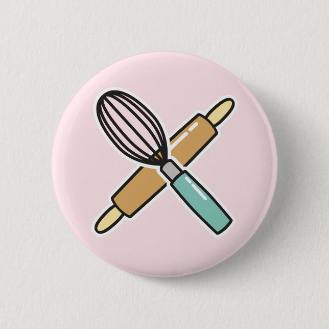 Rond 5 Cm Baking Lover Badge (Devant)