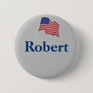 Rond 5 Cm Balise de nom personnalisé Texte Badge patriotique