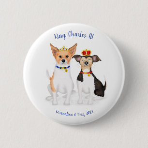 Rond 5 Cm Bluebell & Beth Jack Russells badge de couronnemen