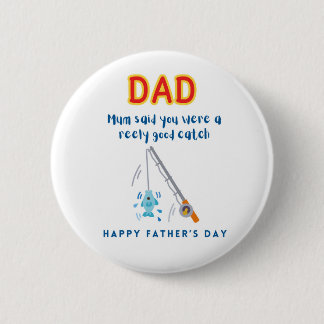 Rond 5 Cm Bonne Fête des pères Badge