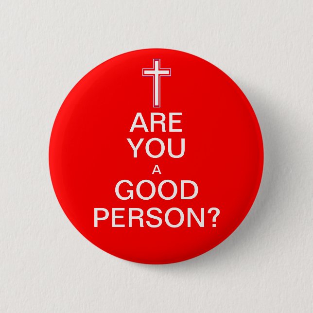 Rond 5 Cm Bonne Personne ? Badge (Devant)