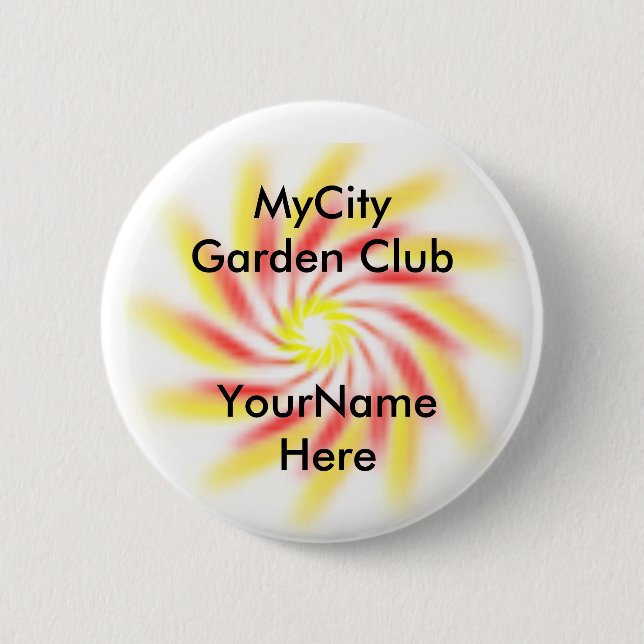 Rond 5 Cm Bouton - badge d'identification du club Modèle (Devant)