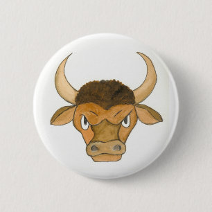 Rond 5 Cm Bouton ou badge Taurus