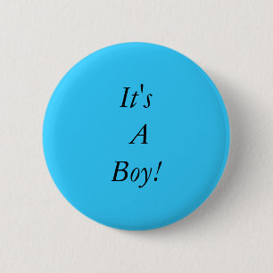 Rond 5 Cm C'est un garçon ! Badge