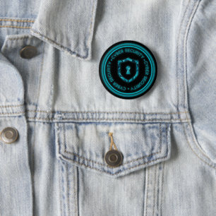 ROND 5 CM CYBER SECURITY BADGE SEAL