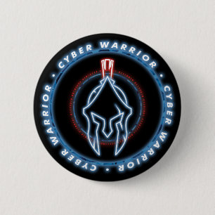 ROND 5 CM CYBER WARRIOR BADGE SEAL