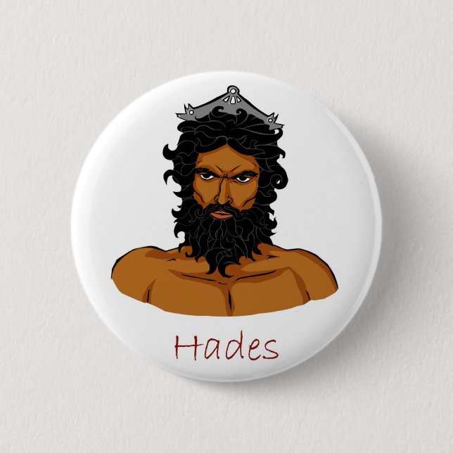 Rond 5 Cm Dieu grec - Hades Badge (Devant)