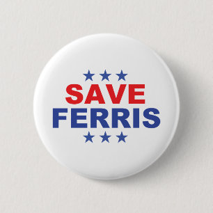Rond 5 Cm Enregistrer le badge présidentiel de Ferris