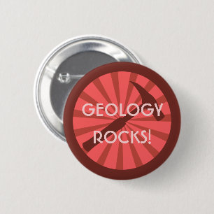 Rond 5 Cm Géologie Rocks ! Badge Marteau