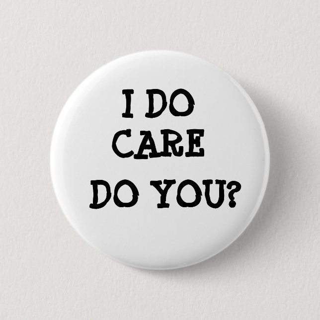 Rond 5 Cm Je m'en fiche, n'est-ce pas ? Badge (Devant)