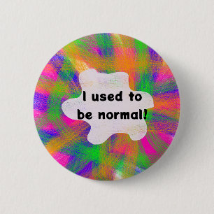 Rond 5 Cm J'étais un badge normal