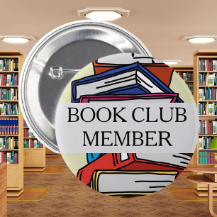 Rond 5 Cm Livre club membre badge librairie lecteur livres a