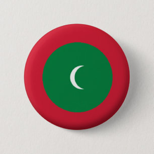 ROND 5 CM NOUVEAU ! ! - MALDIVES BADGE DE RETOUR DU NIP
