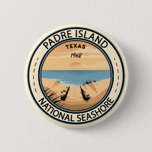 Rond 5 Cm Padre Island National Seashore Texas Badge