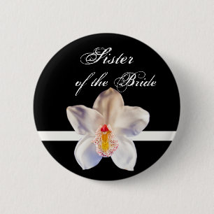 Rond 5 Cm Soeur De La Mariée Mariage Badge D'Identité