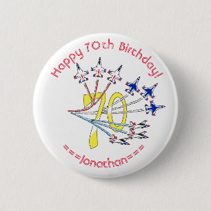 Rond 5 Cm Thunderbirds Badge du 70e anniversaire