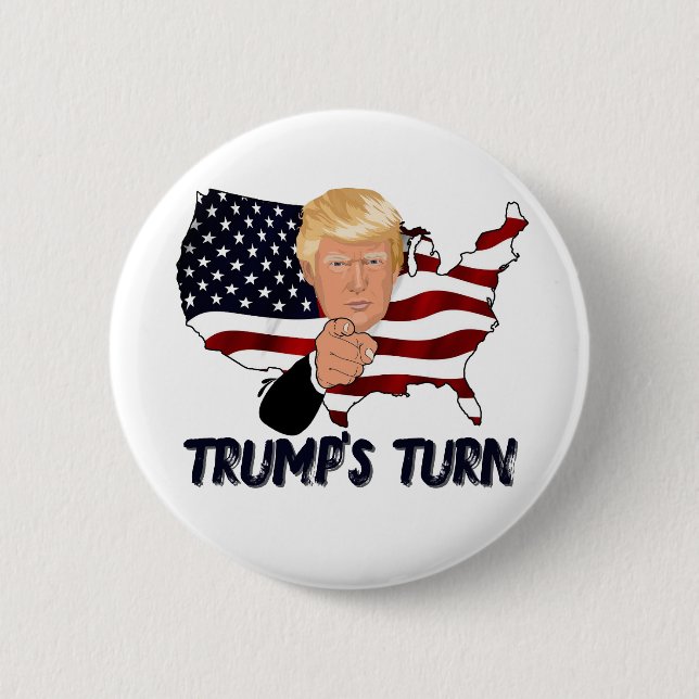 Rond 5 Cm Trump's turn badge (Devant)