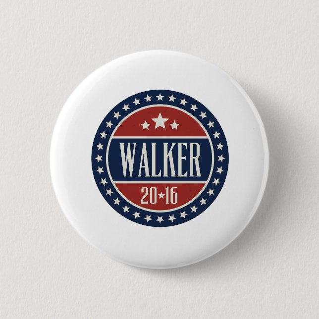 Rond 5 Cm Walker 2016 Badge Stars and Circles (Devant)
