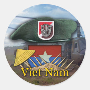Rond 6e Sticker des forces spéciales green berets vietn