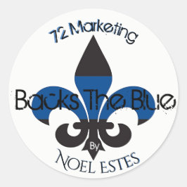 Rond 72sacs marketing Le Sticker Blue Collection
