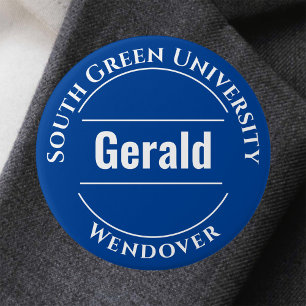 Rond 7,6 Cm Badge du bouton du personnel universitaire