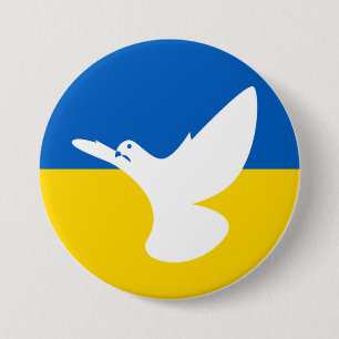 Rond 7,6 Cm Je suis avec l'Ukraine ! ! !  Badge