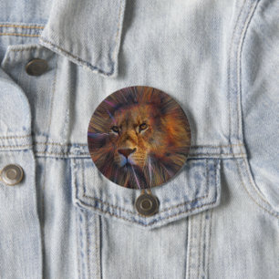 Rond 7,6 Cm Lion dans la galerie Badge