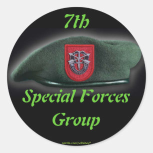 Rond 7e Sticker pour vétérans des forces spéciales des 