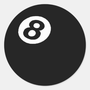 Rond 8 Ball Sticker