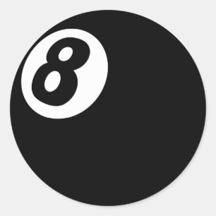 Rond 8 Ball Sticker