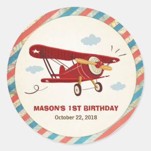 Rond Aéronef Anniversaire de la balise Sticker Aventure
