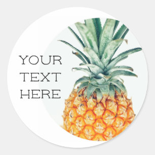 Rond Aiguille jaune pâle Votre Sticker