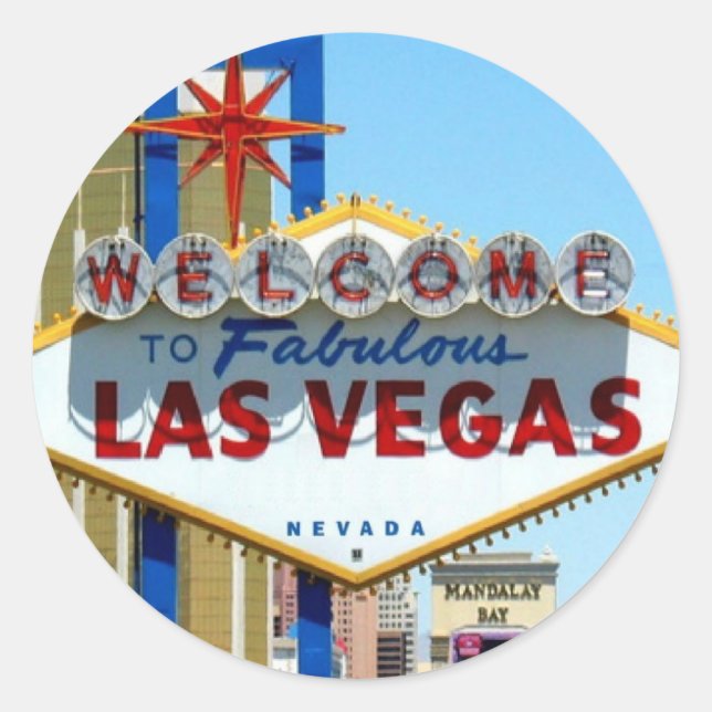 Rond AJOUTEZ VOTRE PROPRE Sticker LAS VEGAS ! (Devant)