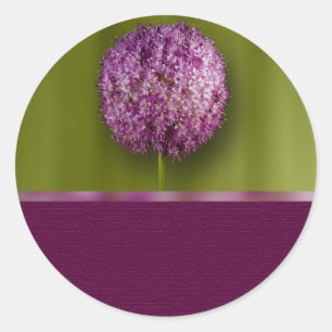 Rond Allium Flower Event Et Sticker Mariage Seal