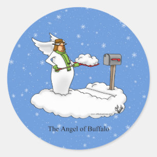 Rond Ange Drôle Du Sticker Buffalo
