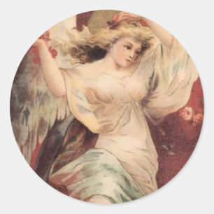 Rond Angel rose - Sticker