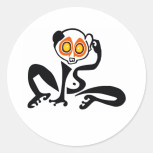 Rond Animaux sauvages - Belle LORIS Lente - Sticker