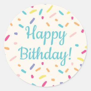 Rond Anniversaire du garçon - Donut Party - Sticker 3