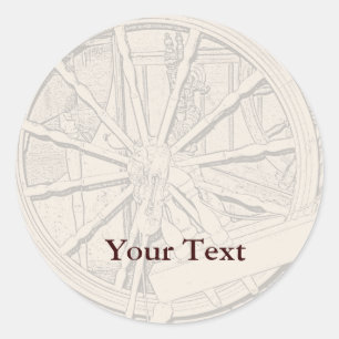 Rond Antique Sticker pour l'artisanat d'art à roues tou