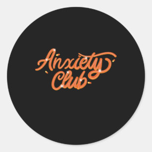 Rond Anxiety Club - Sticker en santé mentale