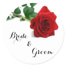 Aquarelle Rose rouge - Sticker Rose
