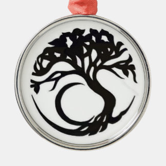Rond Argenté Ornement d'arbre généalogique