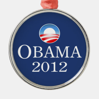 Rond Argenté Ornement de prime d'Obama 2012