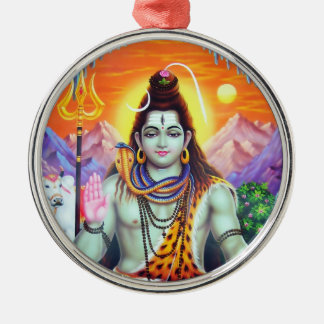 Rond Argenté Ornement de Shiva - version 4