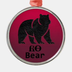 Rond Argenté Yonah - ornement cherokee d'ours de frère