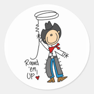 Rond Arrondis-Moi ! Sticker à bascule pour cow-boy
