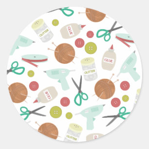 Rond Art & Artisanat Sticker à enveloppe à thème