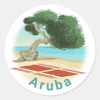 Rond Aruba Sticker