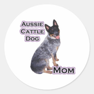 Rond Australian Cattle Chien Maman 4 - Sticker